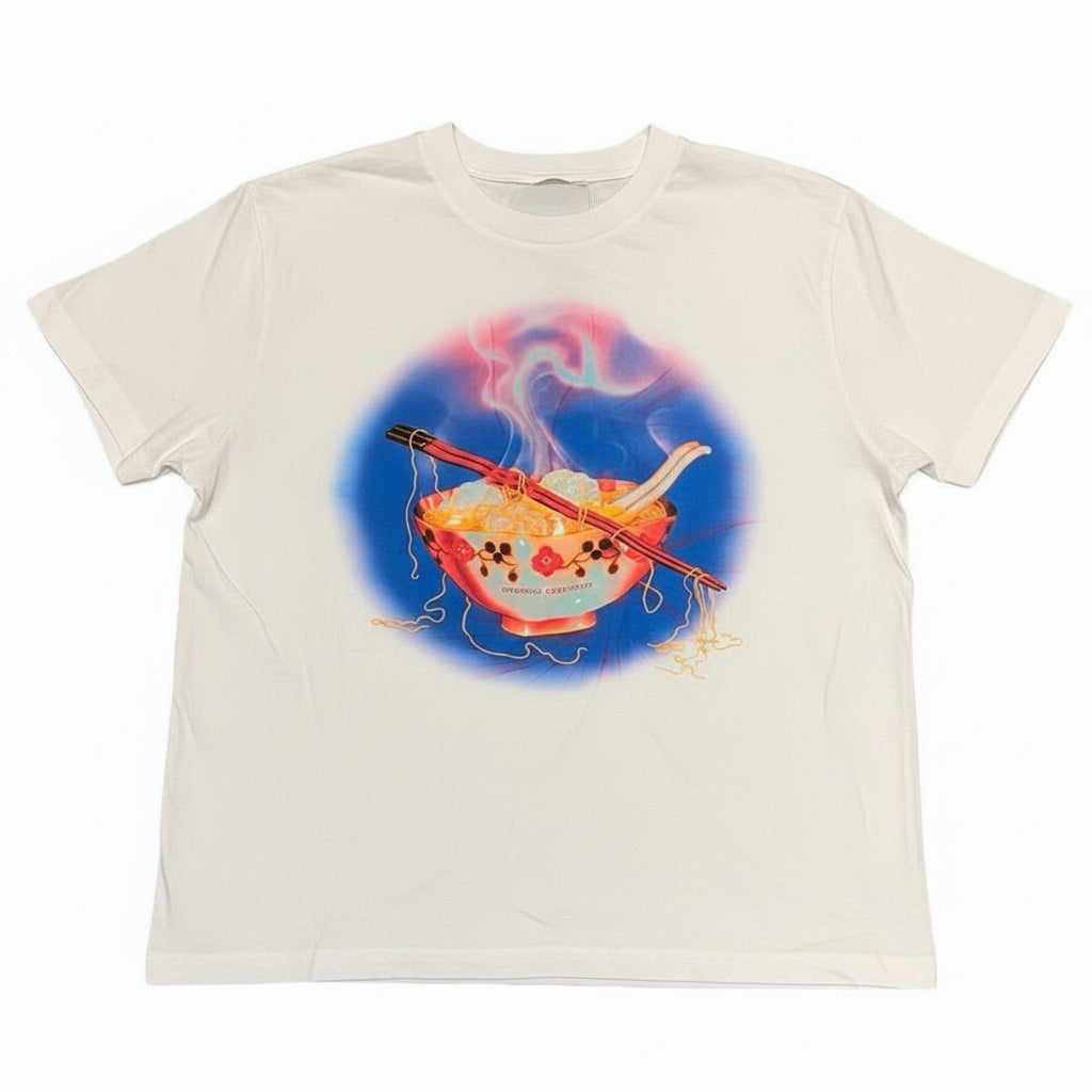 Opening Ceremony Noodle Print Femme Fit Tee White Size M