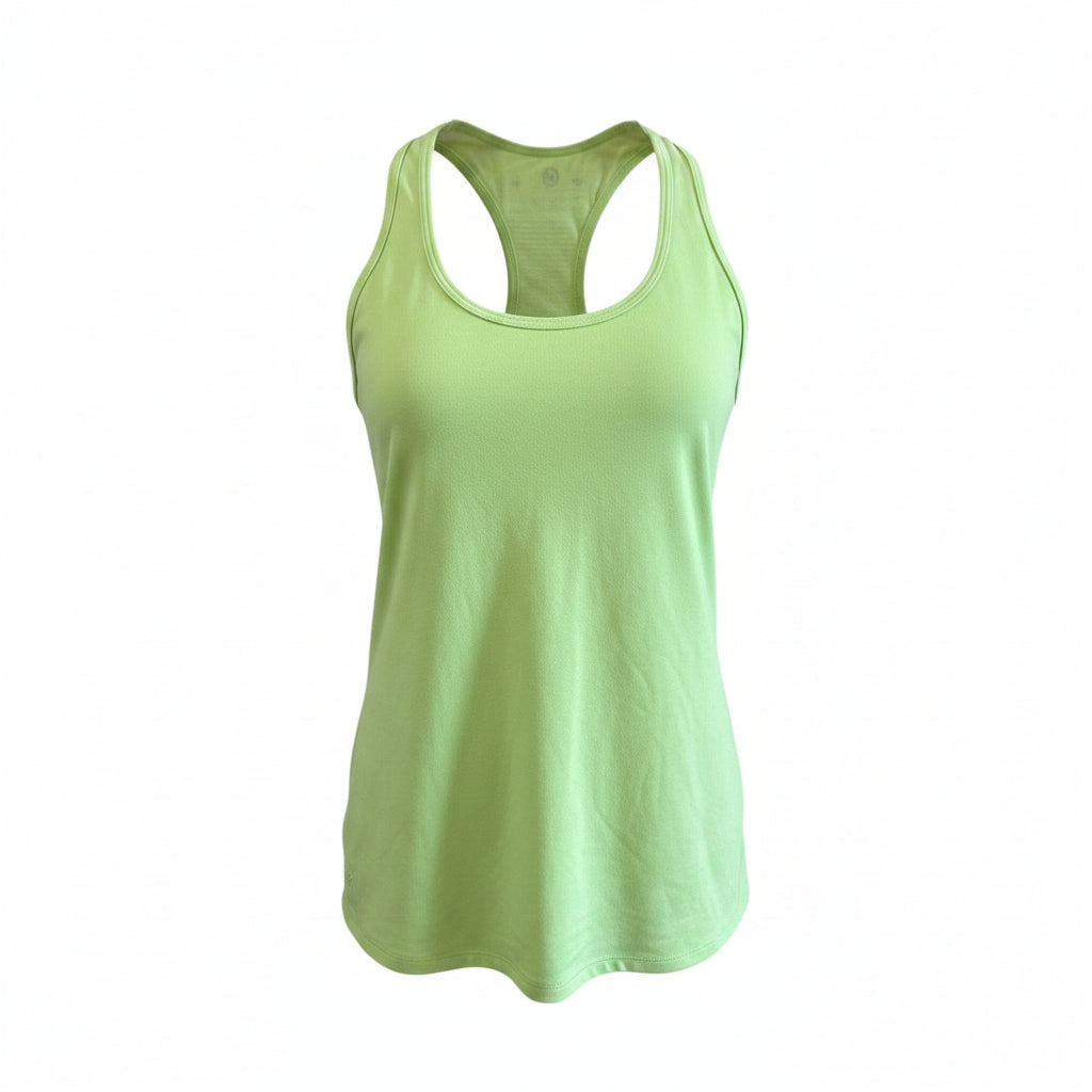 Lululemon Athletica Top Chartreuse Sheer Racerback - S