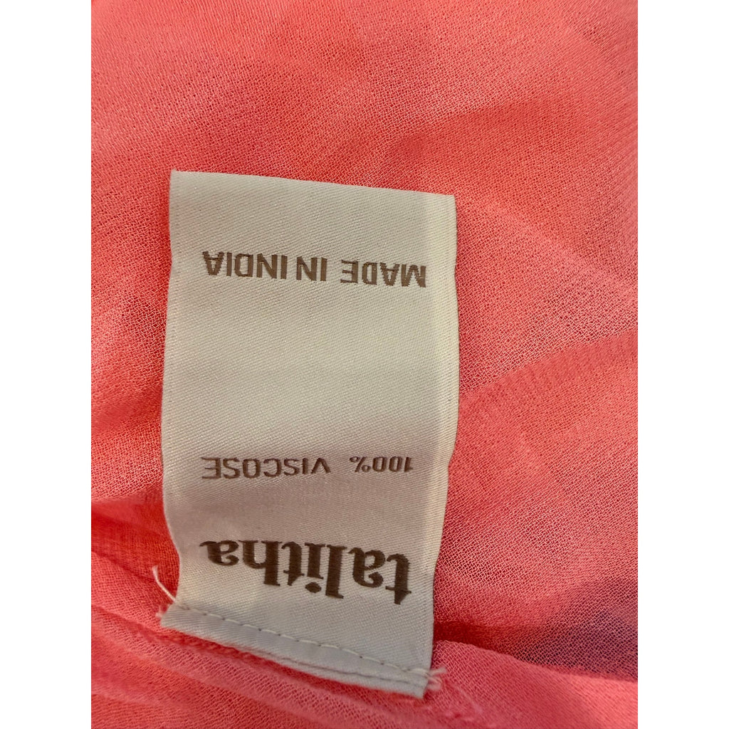 Talitha Pink Turquoise Ombre Batwing Tunic Top S/M