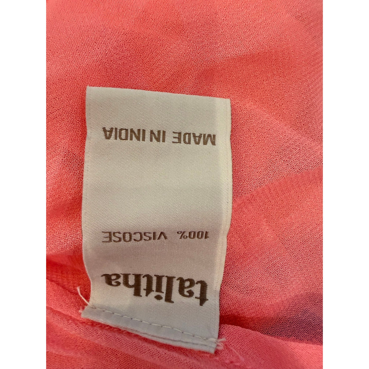 Talitha Pink Turquoise Ombre Batwing Tunic Top S/M