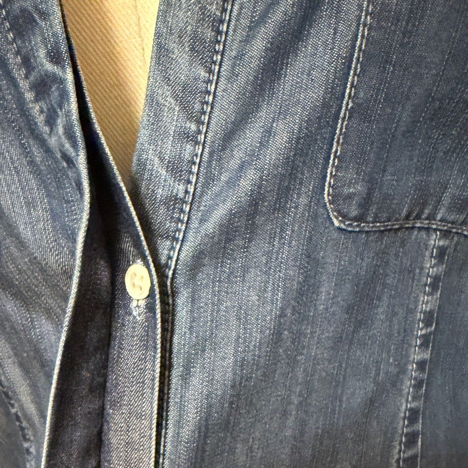 Joie Light Blue Lyocell Denim Jumpsuit - Small