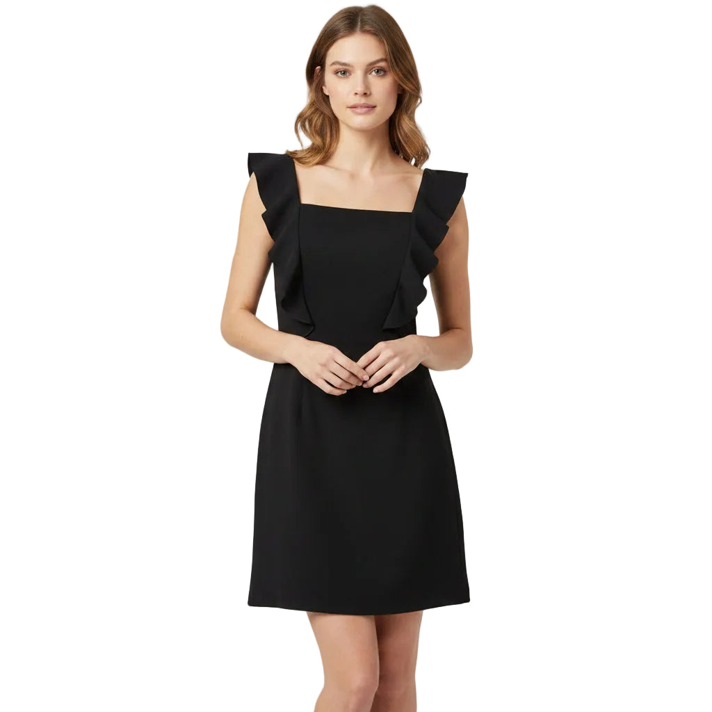 French Connection Black Fit-and-Flare Dress - US 6 / UK 10