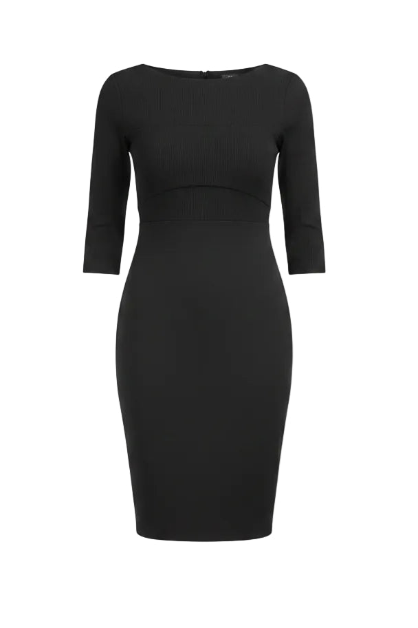 Theory Black Short Sleeve Sheath Dress, Classic Workwear – Women’s M