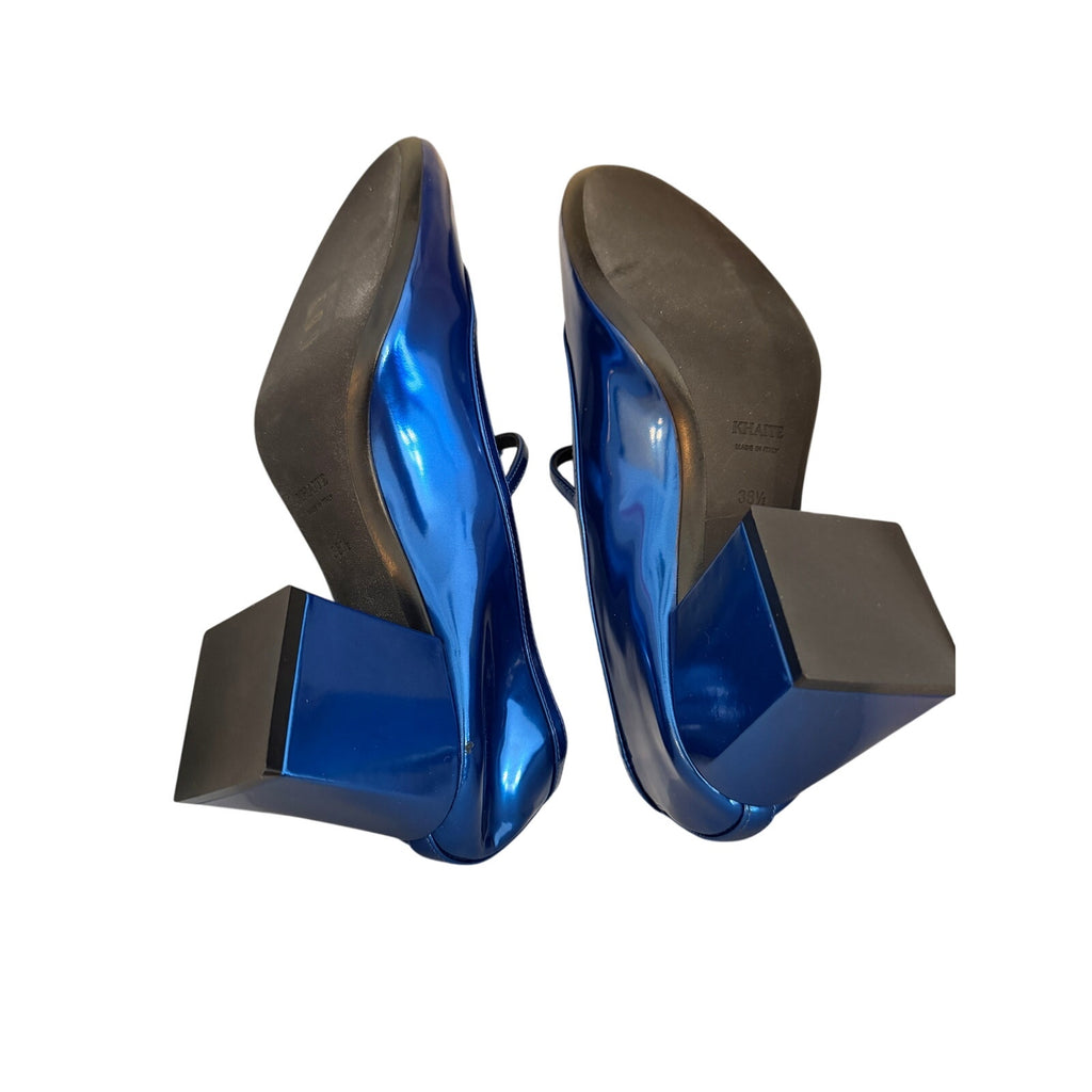 Khaite Sapphire Metallic Fawn Pump H.65 Heels EU 38.5 (US 8-8.5)