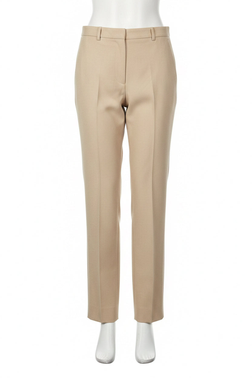 Theory Beige Single Pleat Trousers Size 2