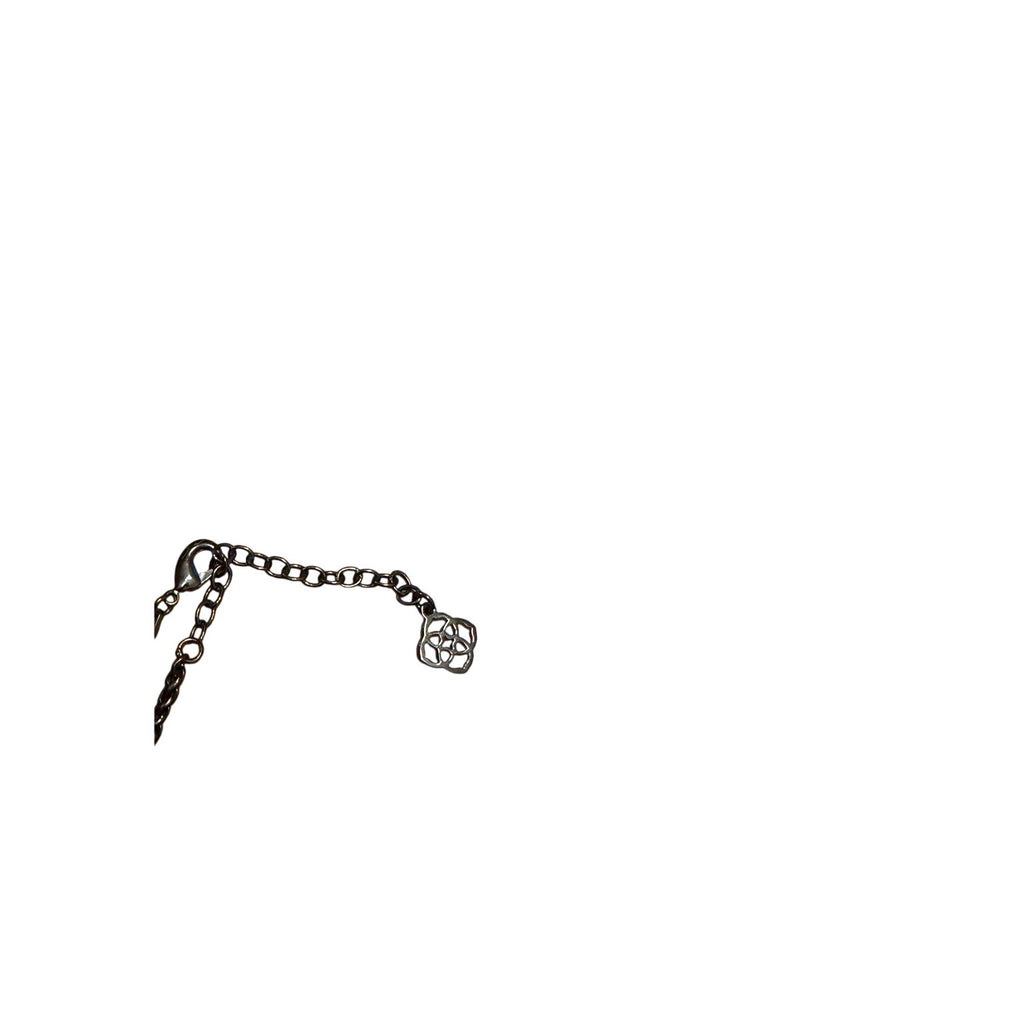 Kendra Scott Square Stone Elisa on Gunmetal Chain Black Stone 15"