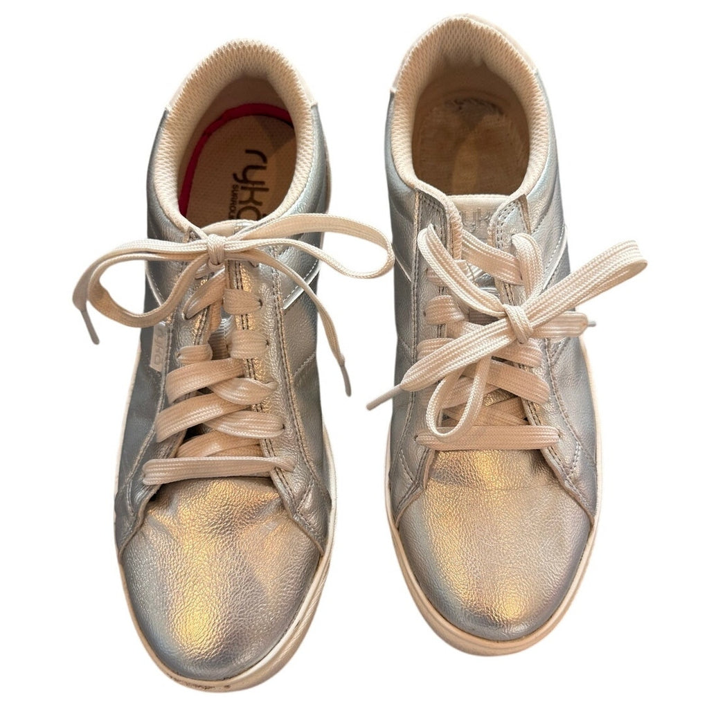 Ryka Metallic Silver Viv Classic Sneakers Size 8