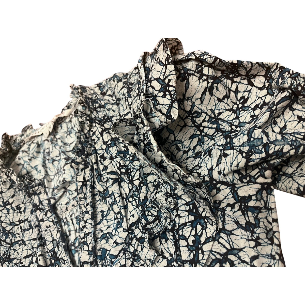 Veronica Beard Blue Tanay Batik Print Jumpsuit Size 6