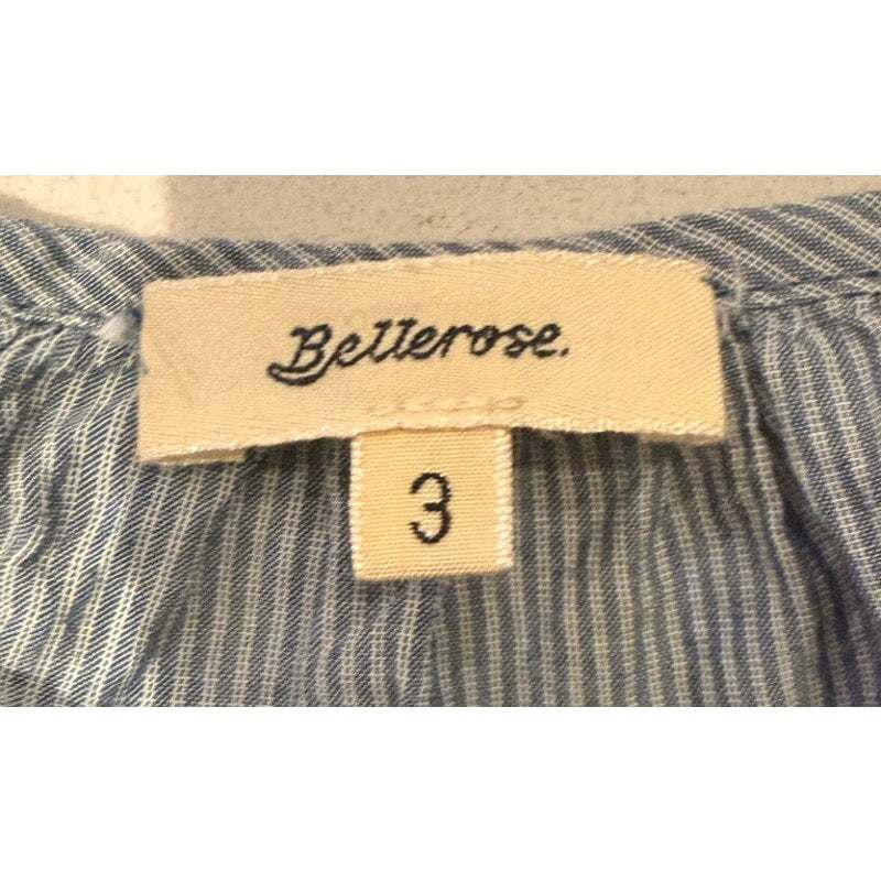 Bellerose Agathe Chambray Ruffle Sleeve Top Size S
