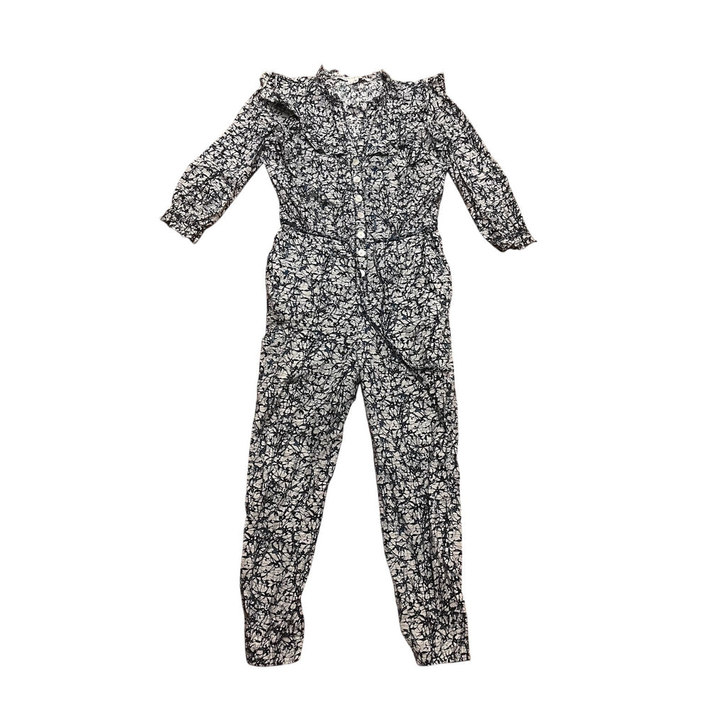 Veronica Beard Blue Tanay Batik Print Jumpsuit Size 6