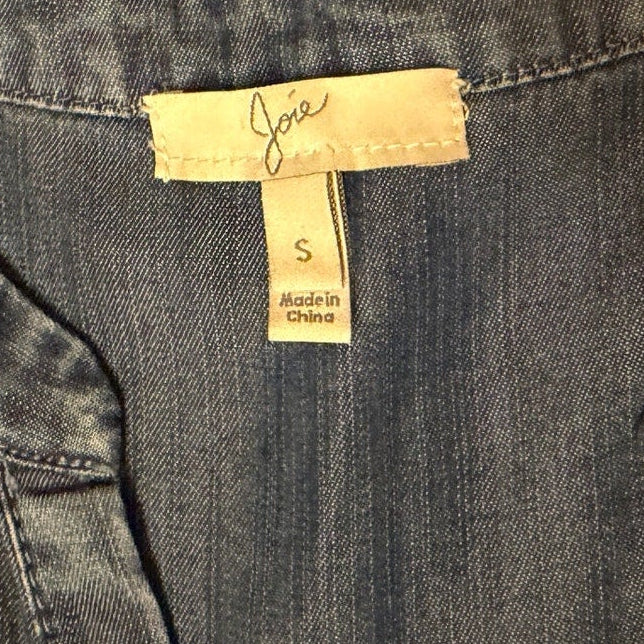 Joie Light Blue Lyocell Denim Jumpsuit - Small