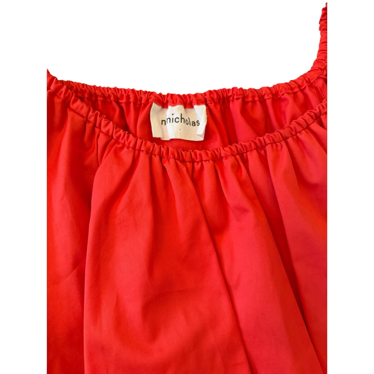 N/Nicholas Off-Shoulder Red Cotton Top NWOT - AUS 10, US 6