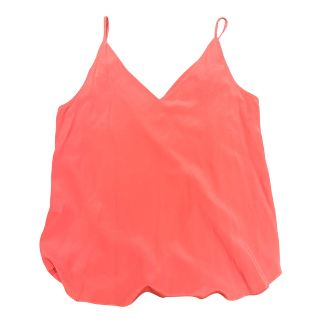 Amanda Uprichard Coral Pink Silk Surplice Cami Blouse S