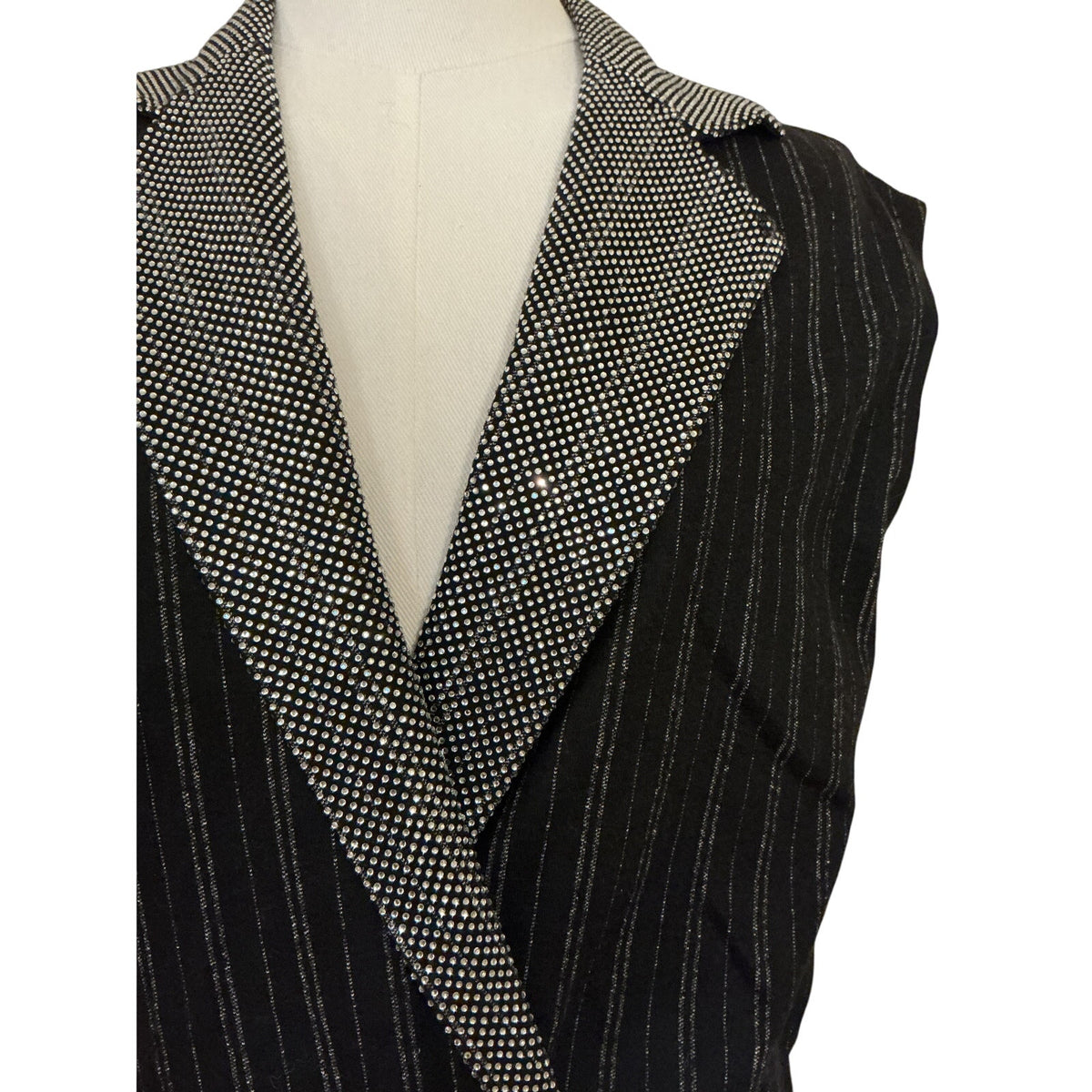Emporio Armani Jumpsuit w/Small Rhinestone Collar & Hem - EU 40/US 4