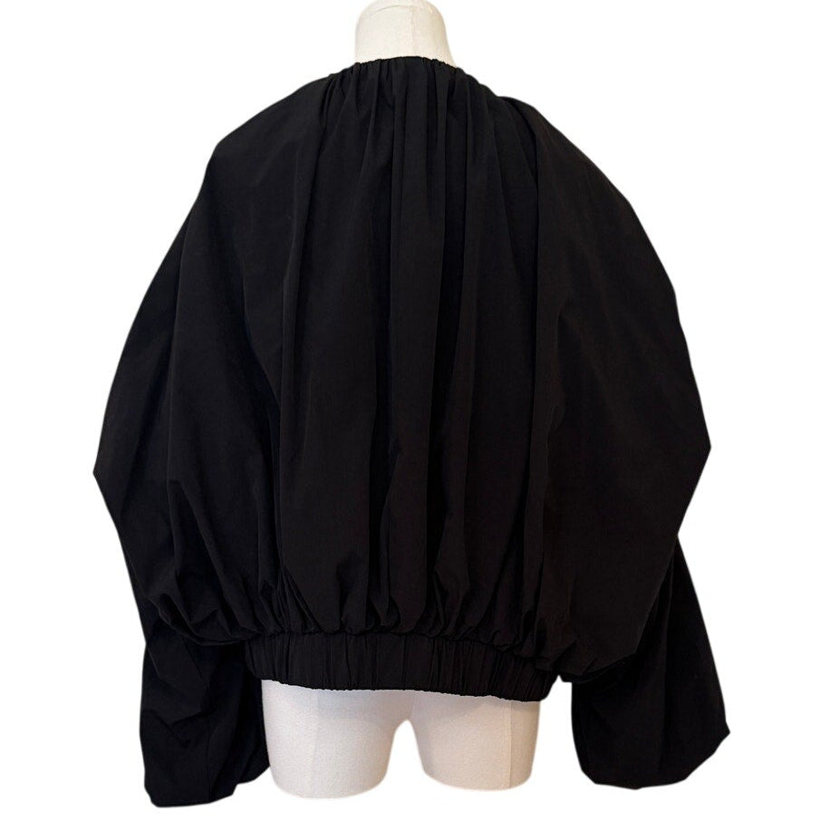 Beulah Style Cotton-Poly Bomber Blazer One Size