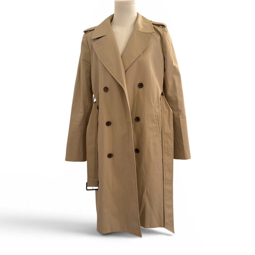 J.Crew Beige Classic Trenchcoat Coat Size 4
