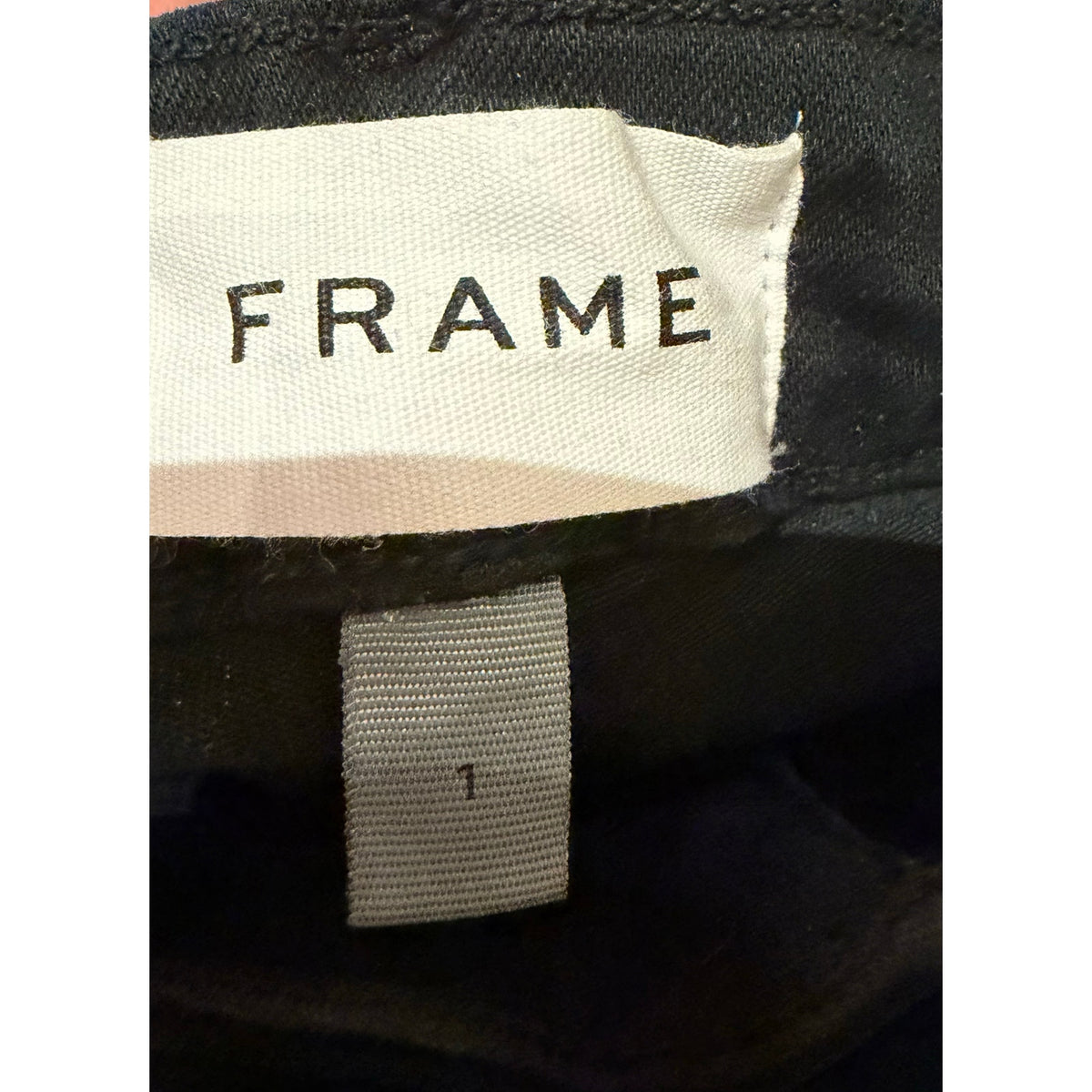 FRAME Black Le One High-Rise Flare Jeans Size 1