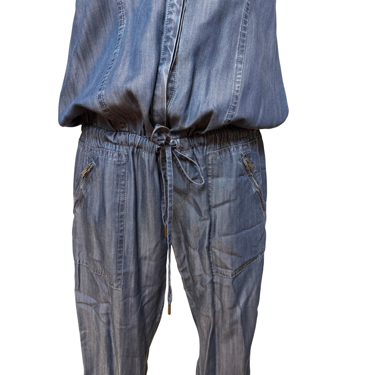 Joie Light Blue Lyocell Denim Jumpsuit - Small