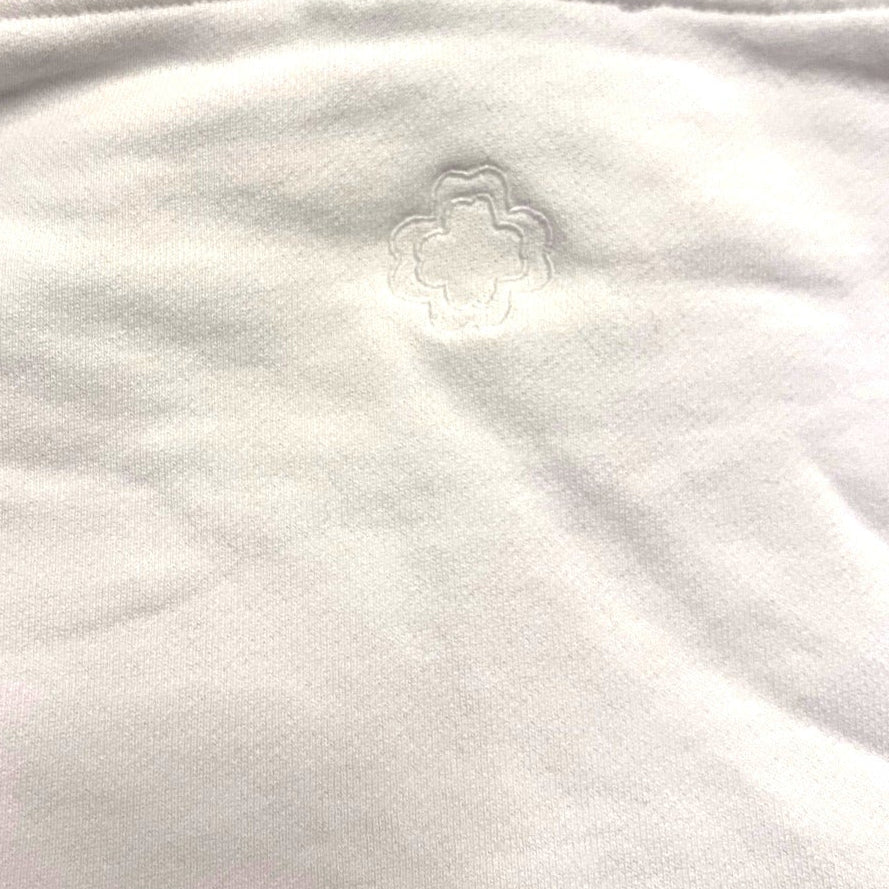 Maje Tragon White Sweatshirt Hoodie w/Embellishments - Medium
