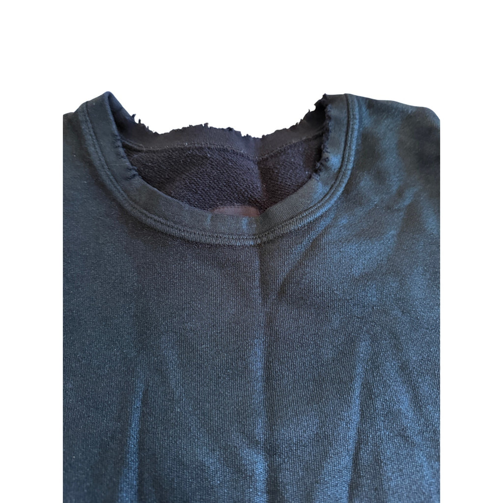 RTA Black Waxed Sweatshirt Sweater Size S
