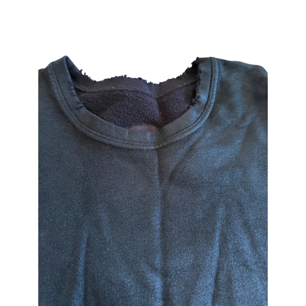 RTA Black Waxed Sweatshirt Sweater Size S