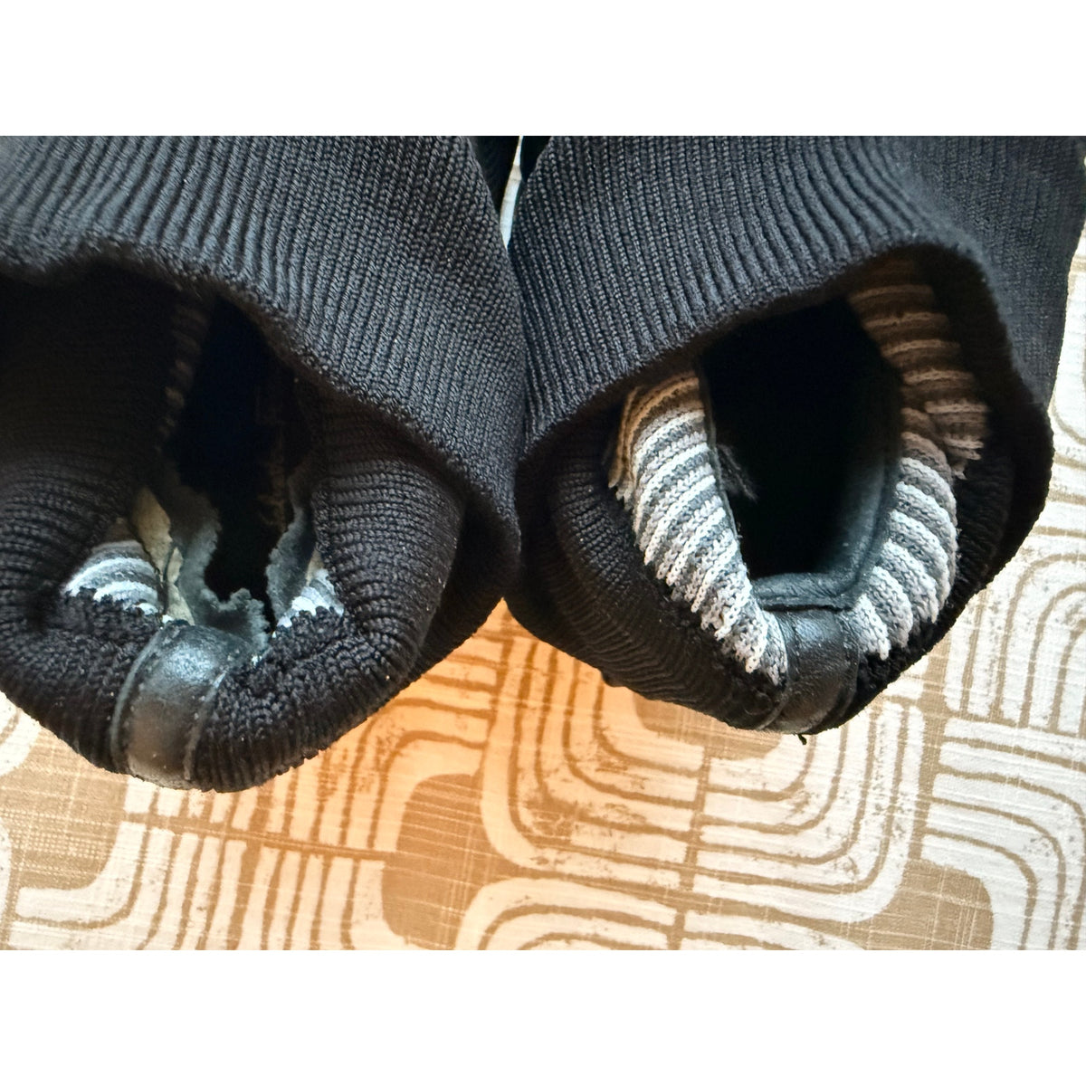 Salvatore Ferragamo Black Grey Knit Sock Sneakers EU 41 (US 10)