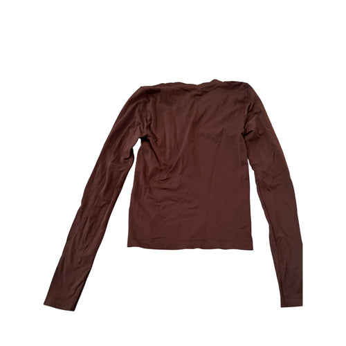 Aritzia Dark Burgundy Sunday Best SinchSeamless™ Crewneck T-Shirt S