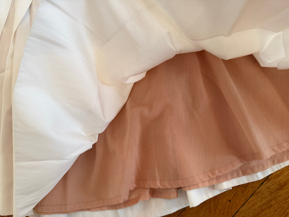 Chloé White Cotton Flat-Pleated Skirt Size 40