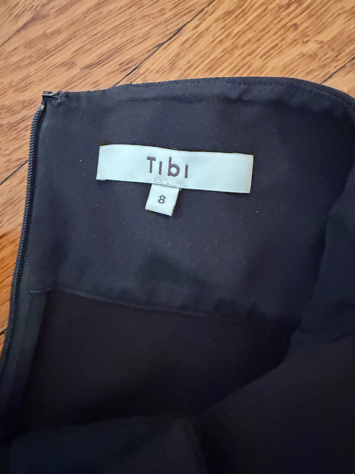 Tibi Black Ponte Jumpsuit Crisscross Back Size 8