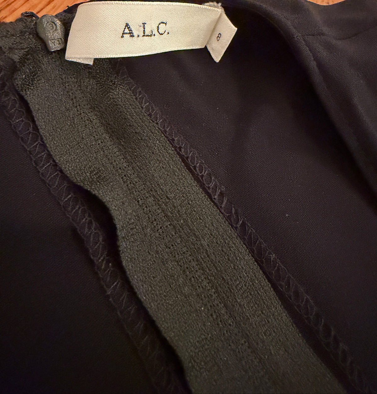 A.L.C. Side-Cutouts Black Crepe Jumpsuit Size 8