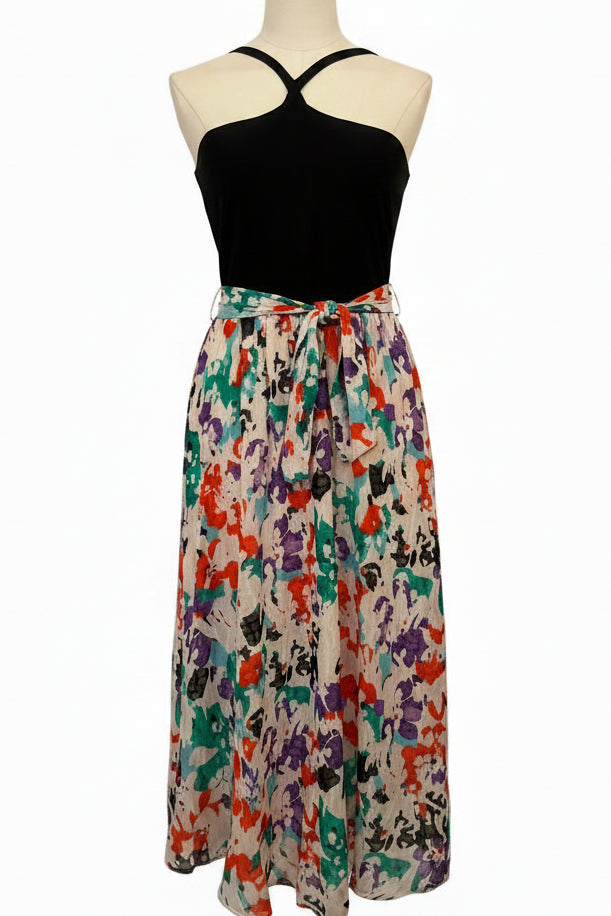 Tanya Taylor Fifi Silk Multicolor Abstract Print Dress - Medium