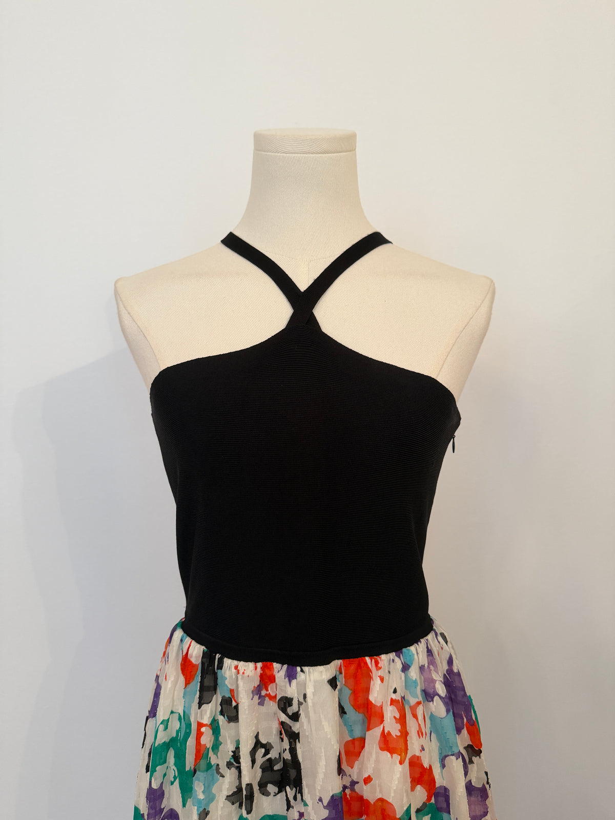 Tanya Taylor Fifi Silk Multicolor Abstract Print Dress - Medium