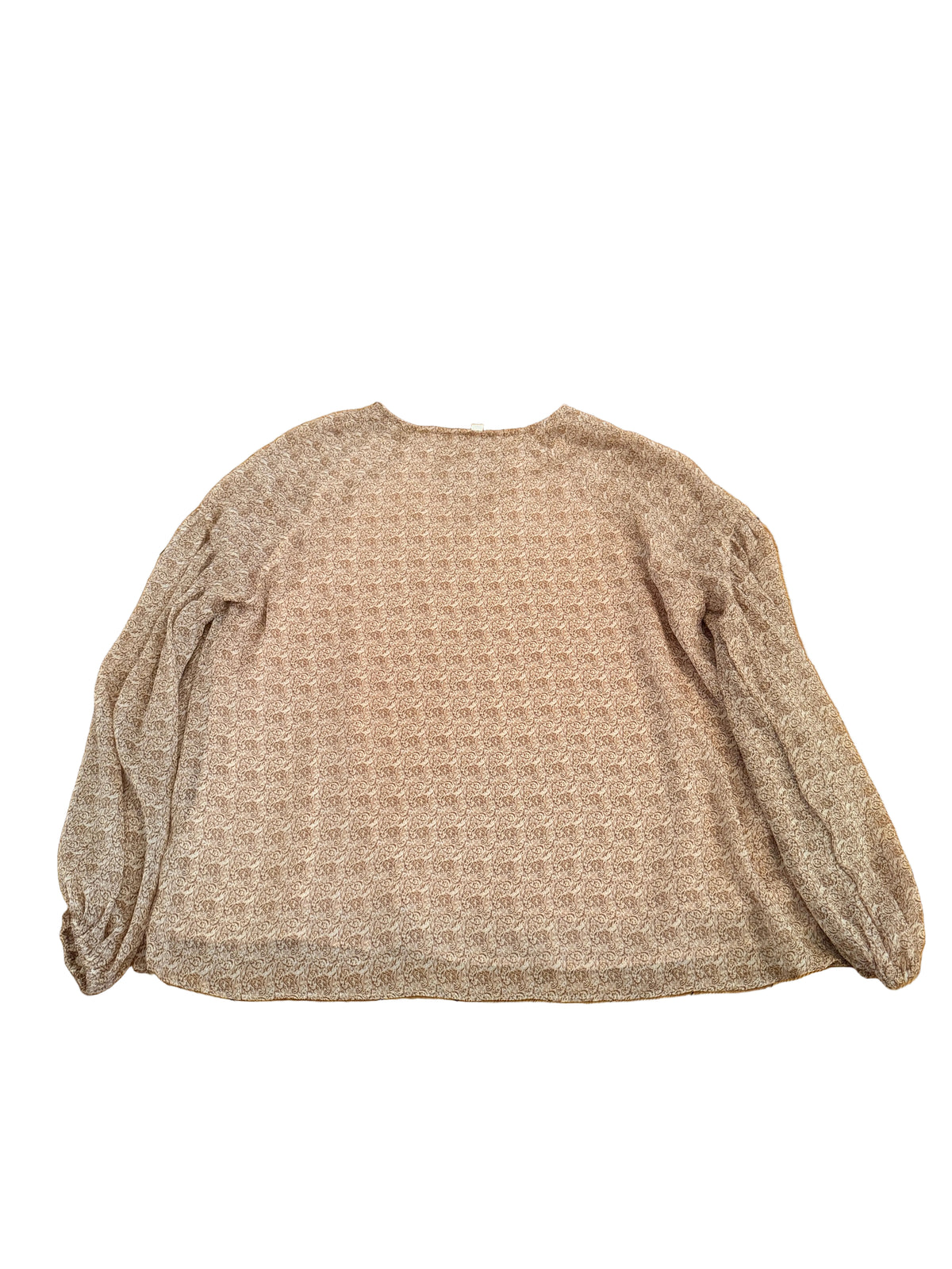 Grade & Gather Beige Boho Blouse Medium