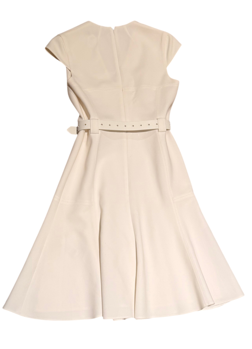 Karen Millen White Belted Dress US 6 UK 10