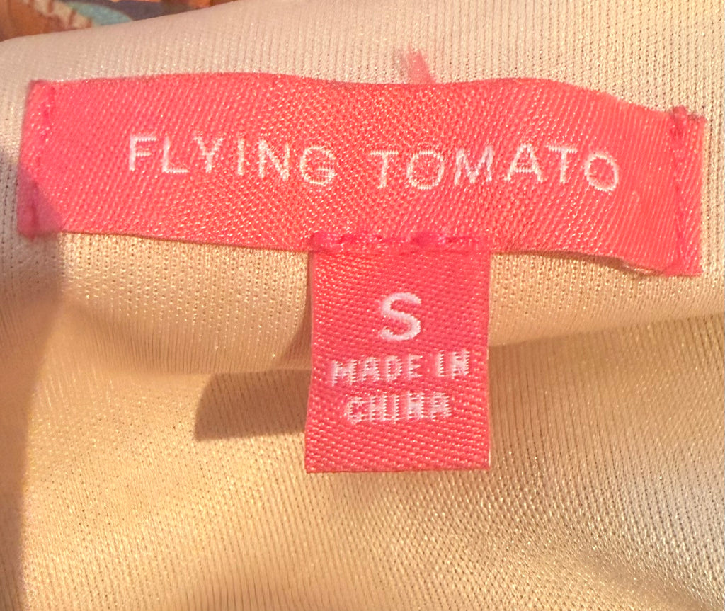 Flying Tomato Red Orange Blue Mini Dress Small