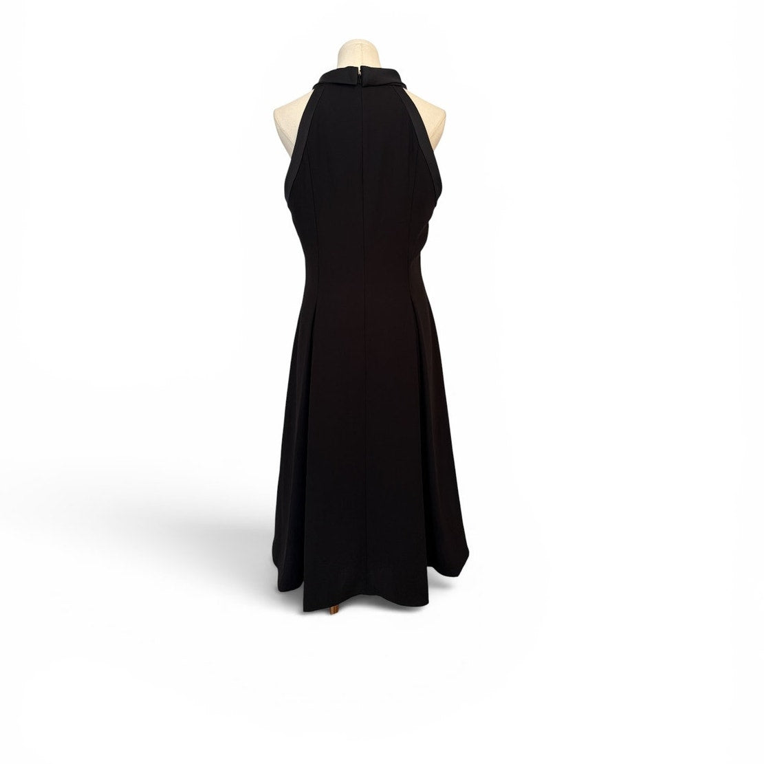 Brooks Brothers Black Satin Sleeveless Dress NWT Size 8