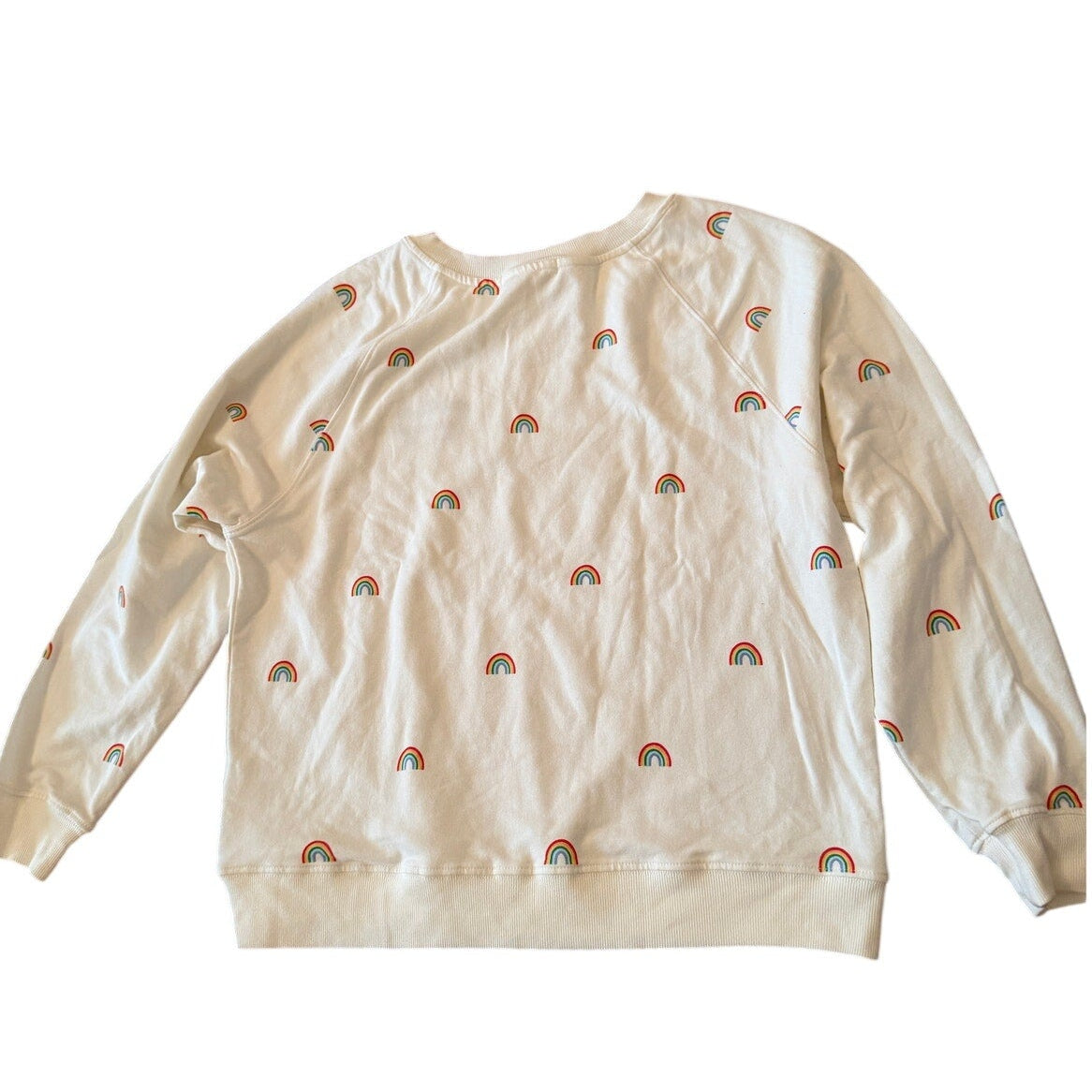 Spiritual Gangster Cream Rainbow Graphic Sweater XS