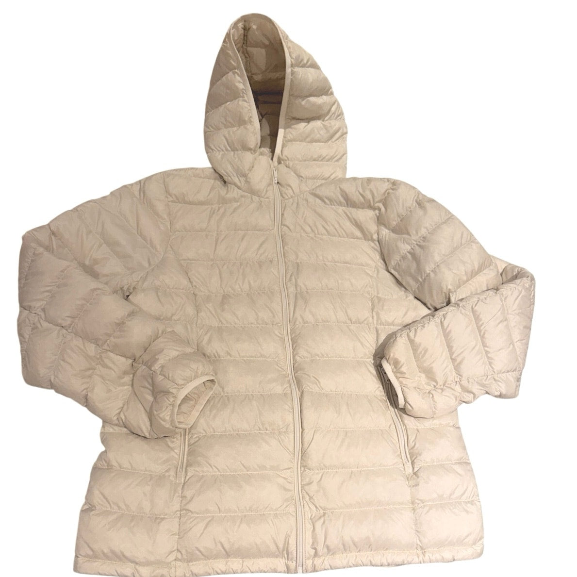 Babaton Ivory The Foundation Puffer Hooded Coat Size M