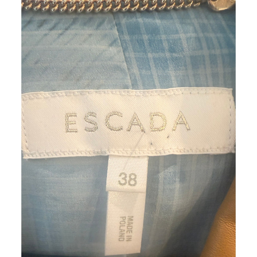 Escada Camel Lambskin Leather Blazer EU 38 / US 8