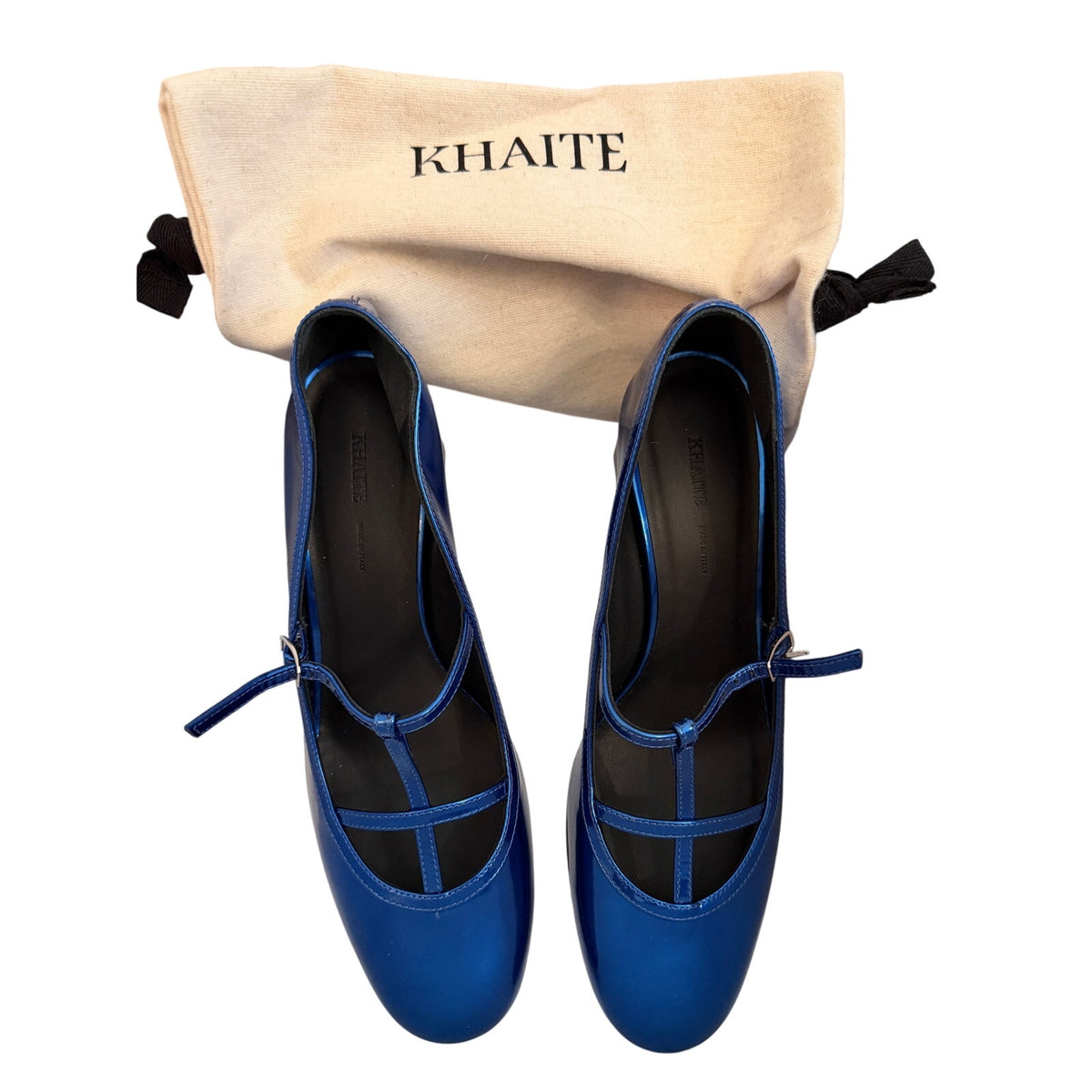 Khaite Sapphire Metallic Fawn Pump H.65 Heels EU 38.5 (US 8-8.5)