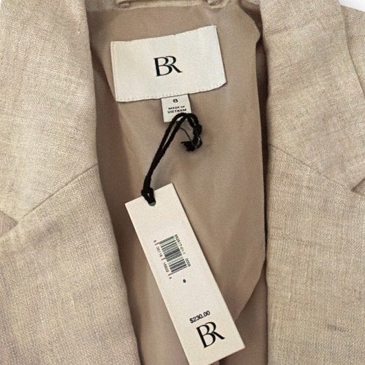 Banana Republic Beige Flex Linen Blazer NWT Size 8