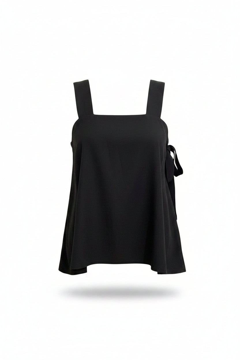 Helmut Lang Navy Textured A-Line Tank Top - XS