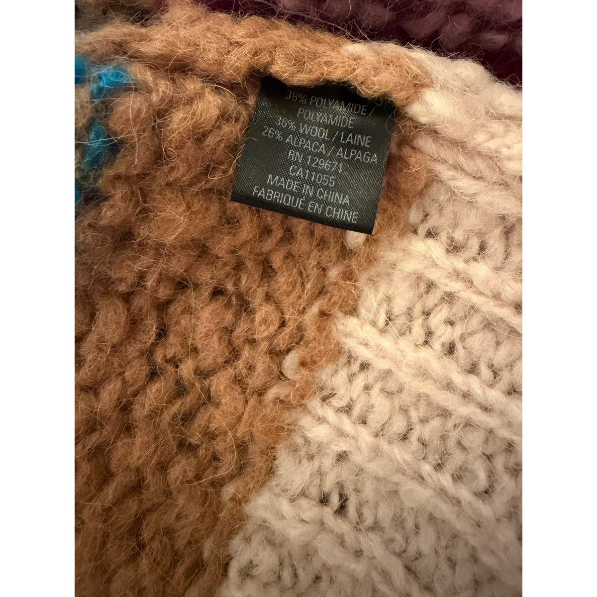 360 Cashmere Joanne Striped Wool-Alpaca Cardigan XS