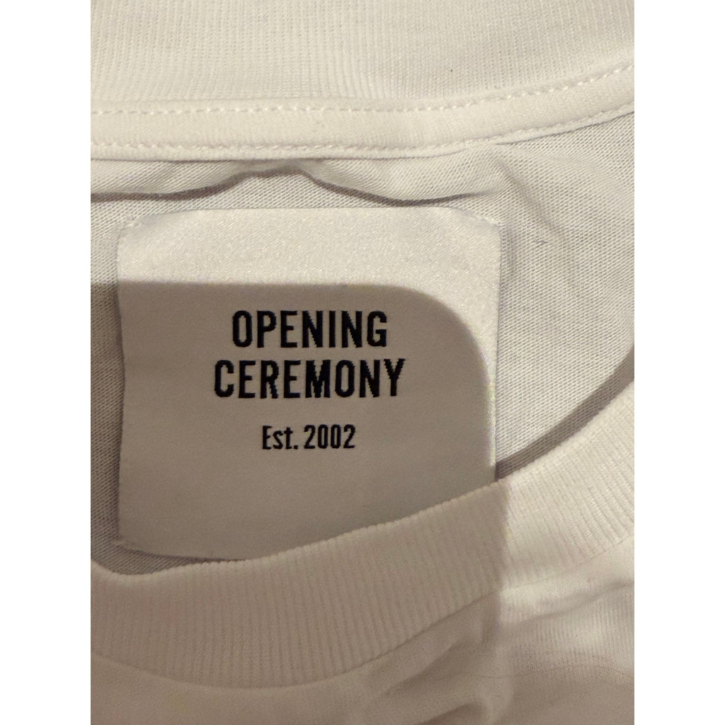 Opening Ceremony Noodle Print Femme Fit Tee White Size M