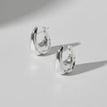 Khaite Silver Olivia Small Hoop Earrings Palladium-Plated Brass