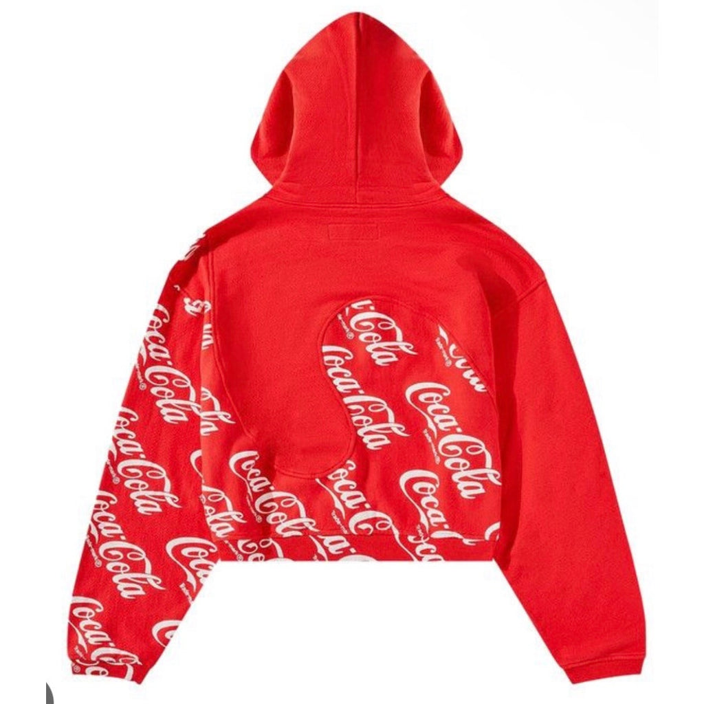 ERL x Coca Cola Red Cropped Hoodie XL Graphic Streetwear