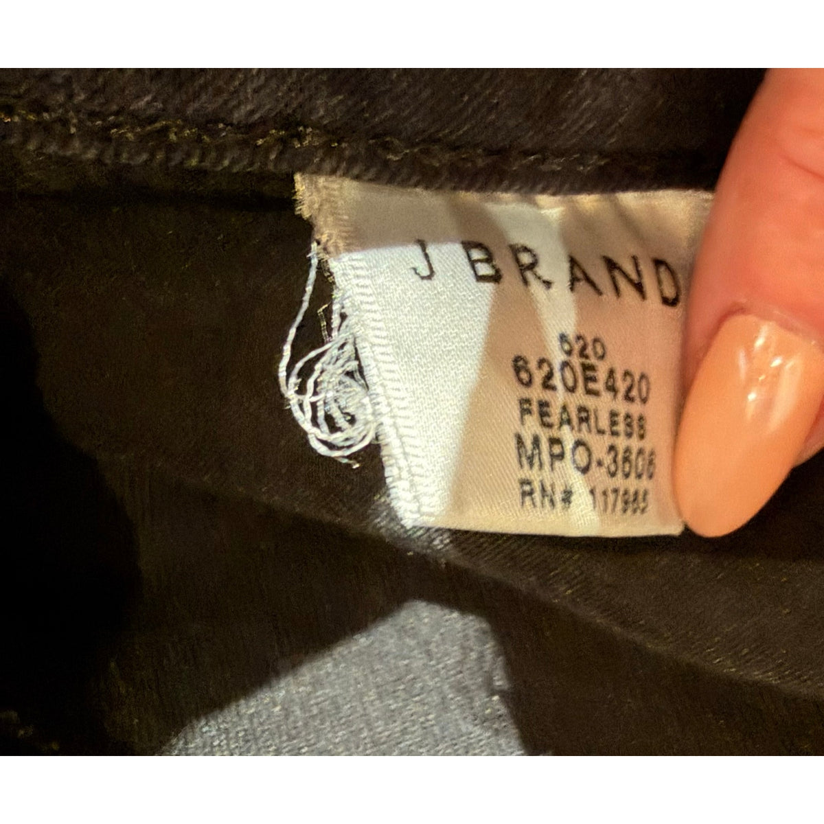 J Brand Faded Black Skinny Jeans Size 27