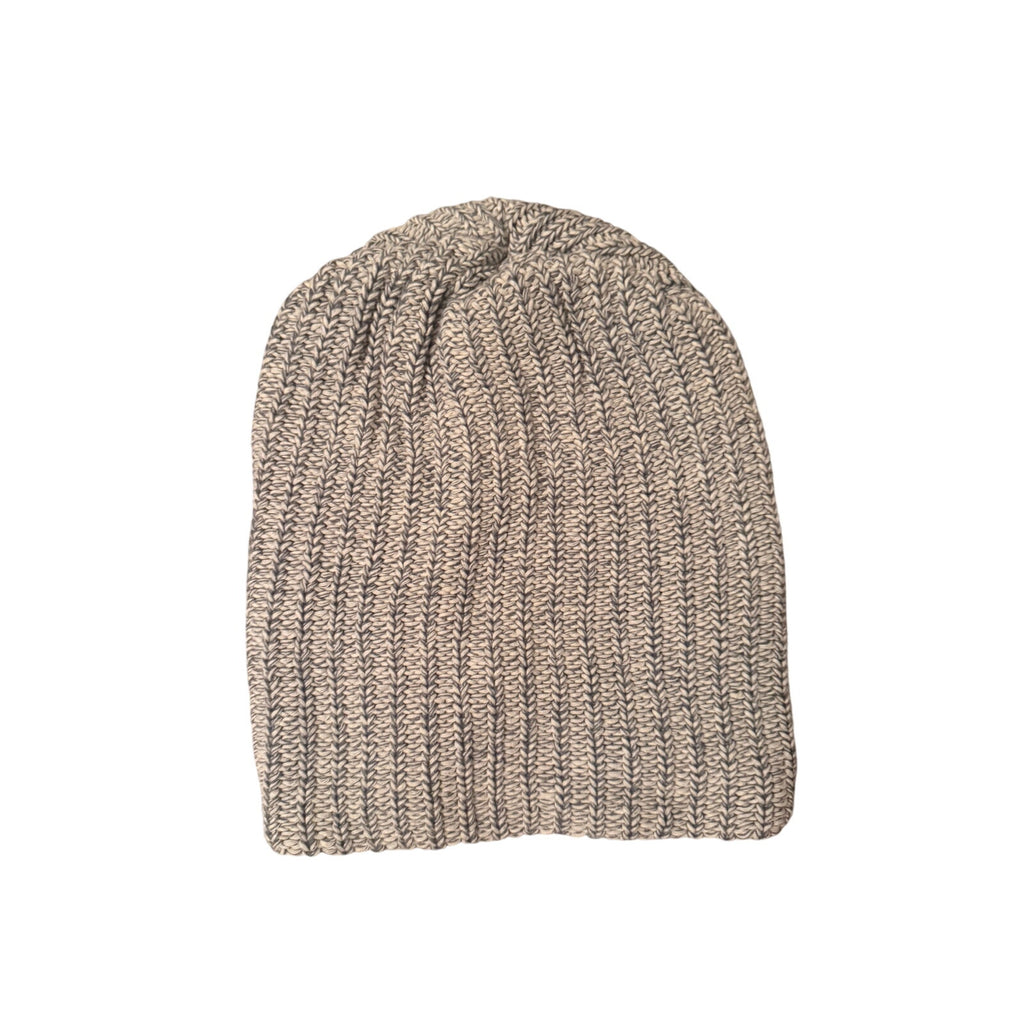 Love Your Melon Blue & Gray Marled Ribbed Knit Beanie