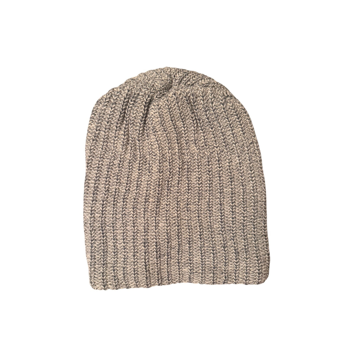 Love Your Melon Blue & Gray Marled Ribbed Knit Beanie
