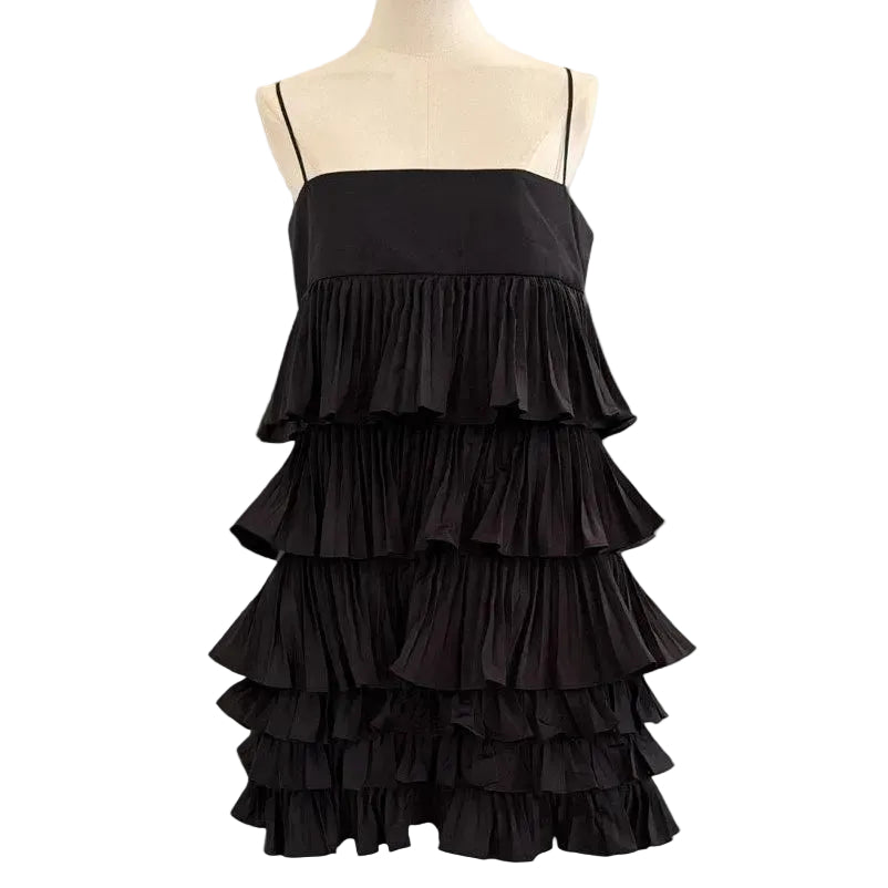 Alexis Corsini Black Corsini Tiered Dress - XL